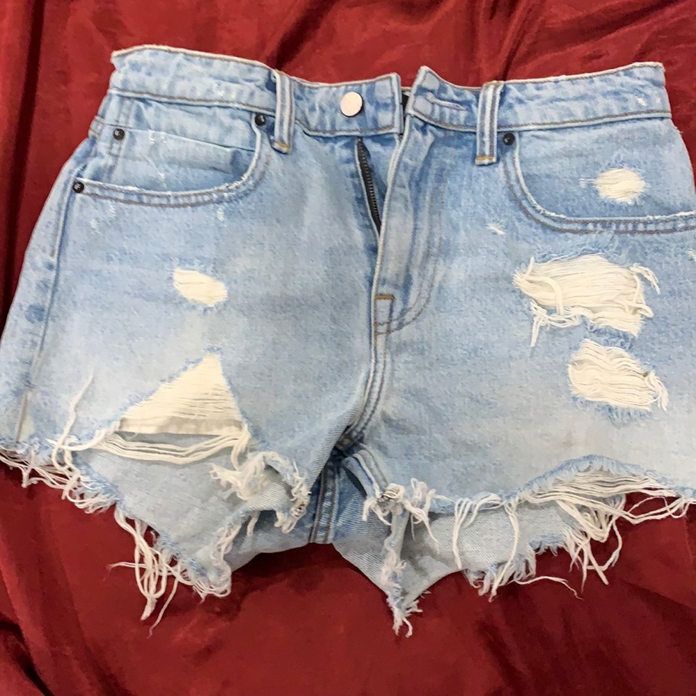 alexander wang denim shorts